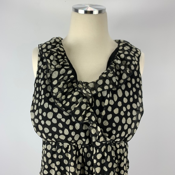 Motherhood Maternity Small Dress Black White Polka - Picture 2 of 4
